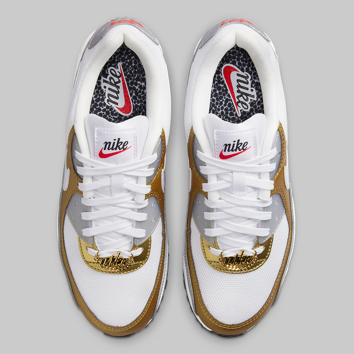 nike air max 90 gold silver dj6208 100 release date 5