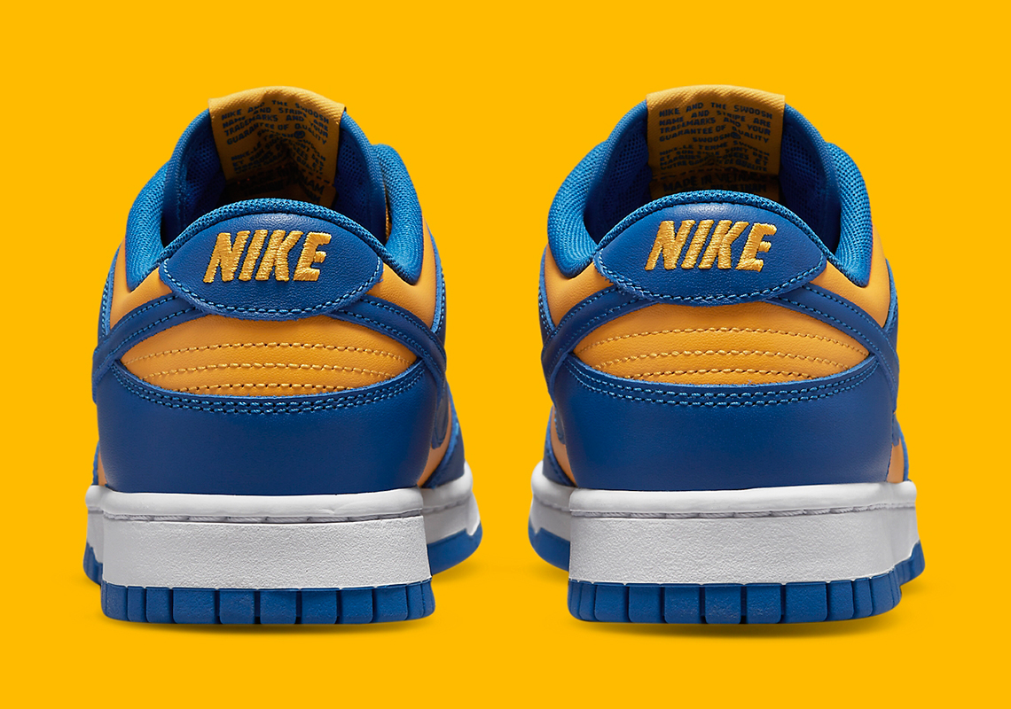 nike dunk low blue yelllow ucla DD1391 402 5