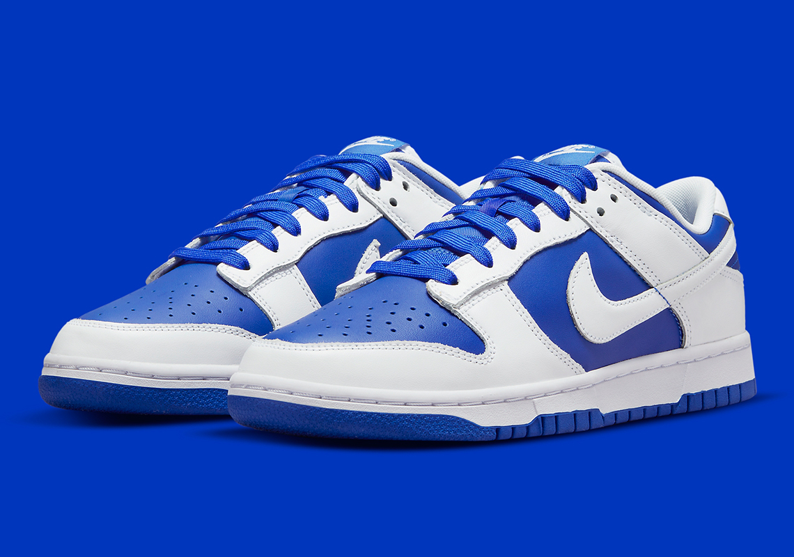 blue and white dunks release date