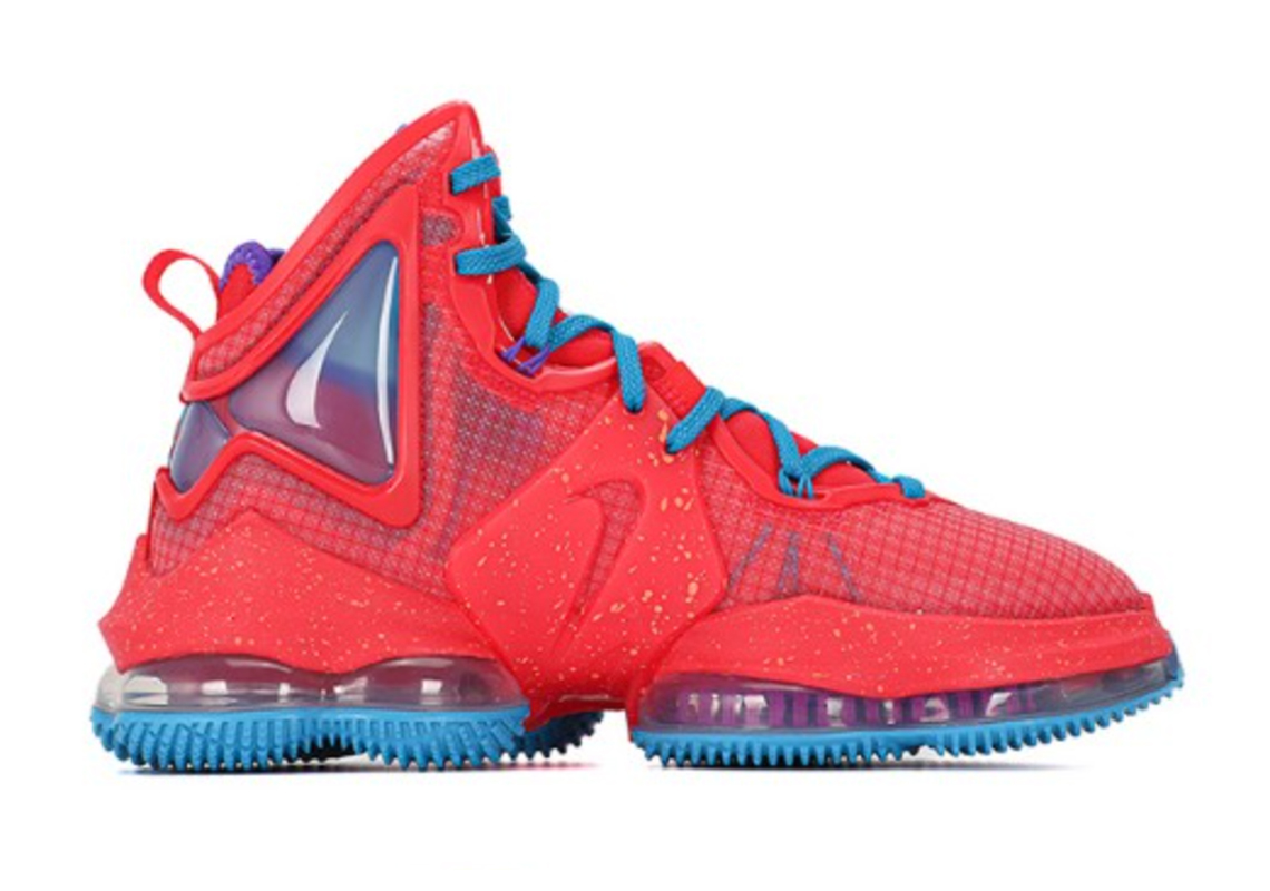 Nike LeBron 19 Siren Red Laser Blue CZ0203-600 | SneakerNews.com