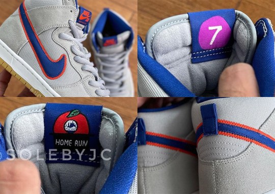 First Look At This Amazin' Nike SB Dunk High "New York Mets"