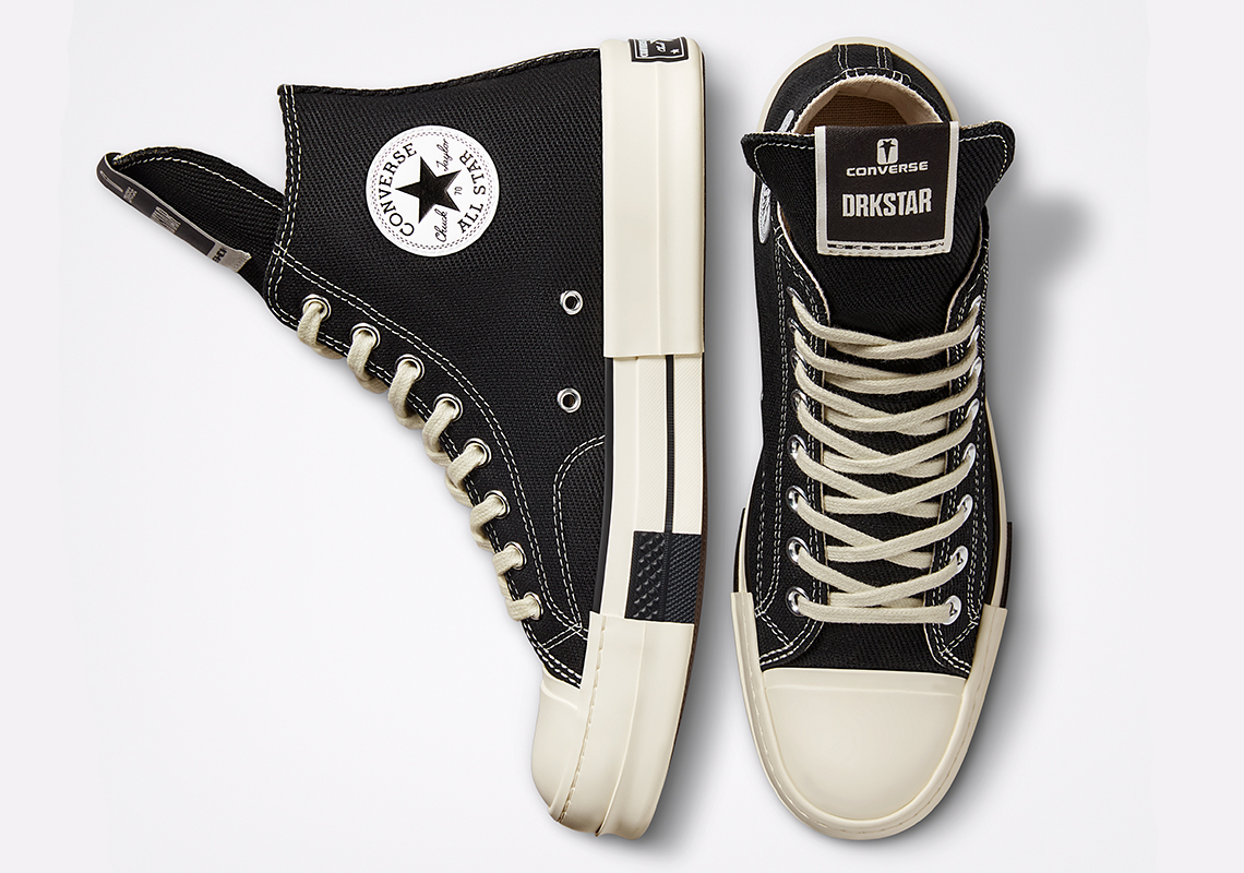 Rick Owens Converse Run Star Hike Weiße Unisex-Sneaker Hi Black Drkstar Release Date 9