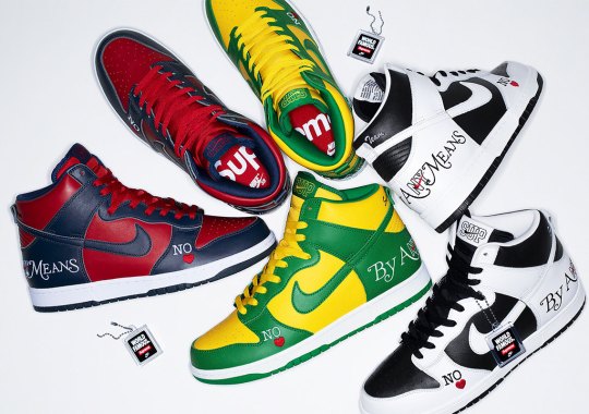The Supreme x Nike SB Dunk High “By Any Means” Releases This Thursday, March 3rd