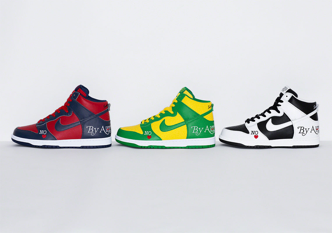 Supreme x Air Jordan 1 High Collection •