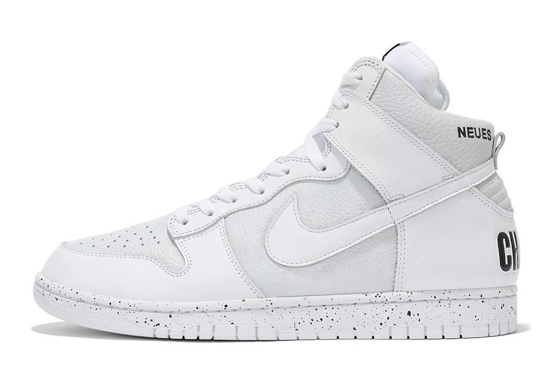 all white nike high top