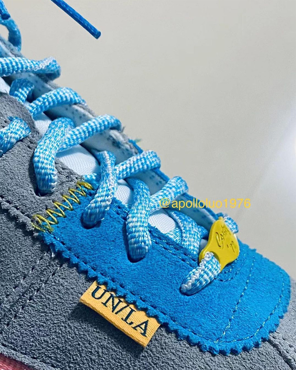 Union Nike Cortez Grey Pink Blue Yellow 1