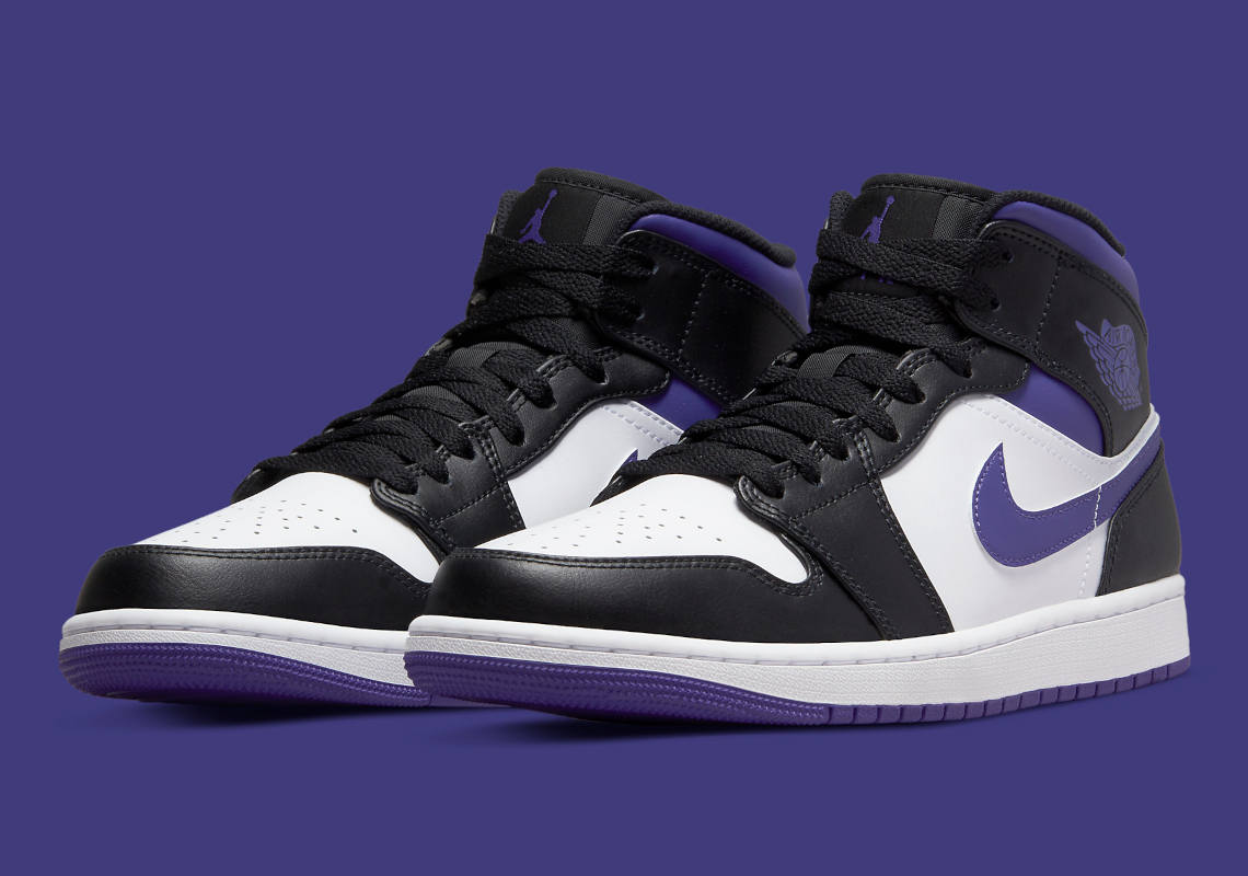 air Jordan 1 court purple mid men's shoes