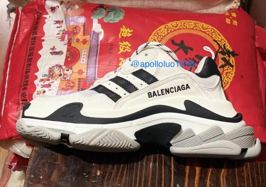Balenciaga And adidas Might Be Releasing A Triple S Adorned With Three Stripes