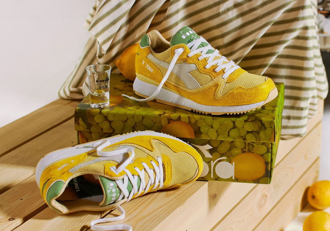diadora sneakers yellow