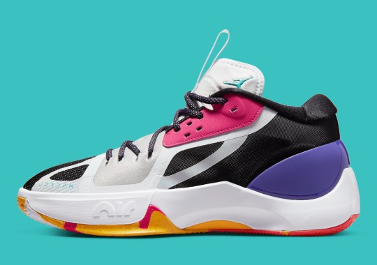 Vibrant Accents Compliment This Monochromatic Jordan Zoom Separate
