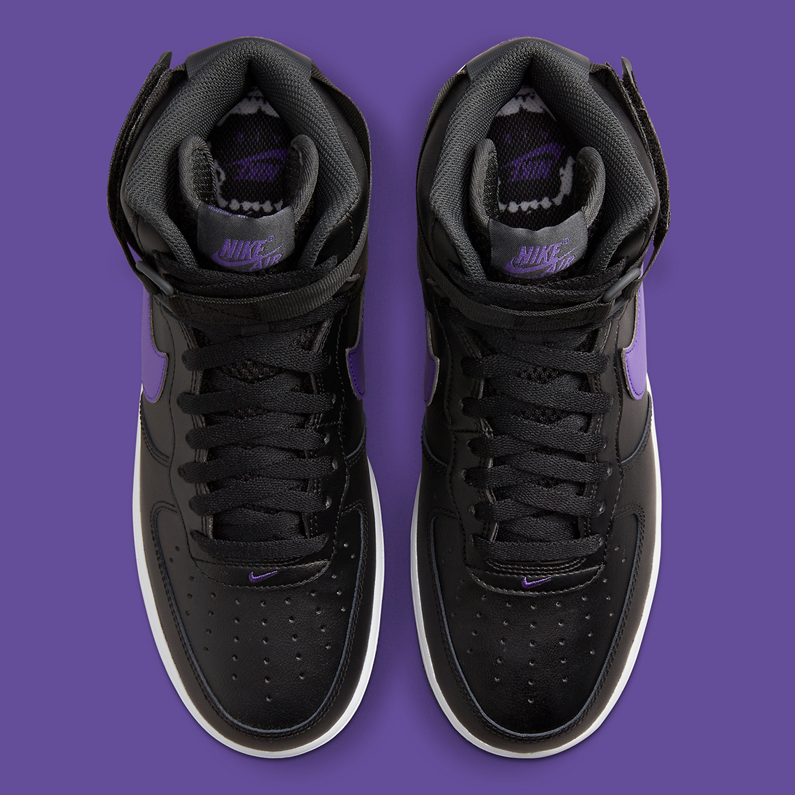 Nike Air Force 1 High '07 Hoops Pack Black Dark Iris Purple DH7453-001 Size  9