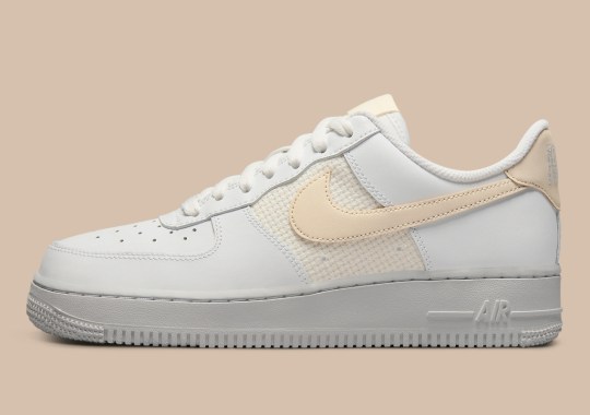 Cream-Colored, Cross-Stitched Panels Land On The Nike Air Force 1 Low