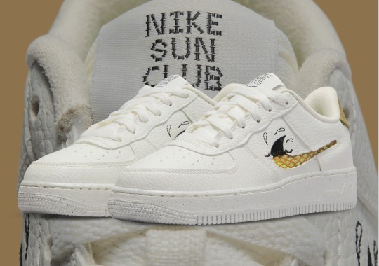 The Latest Nike Air Force 1 Low “Sun Club” Release Features Partly-Cutout Swooshes