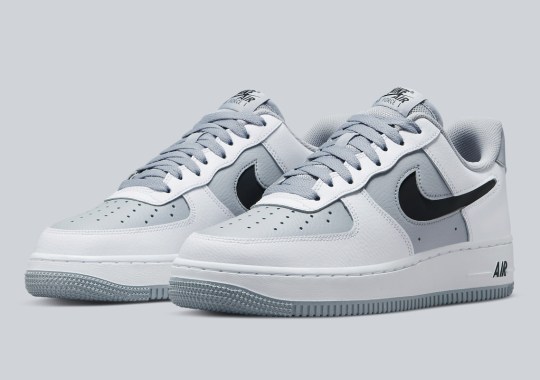 The Latest Nike Air Force 1 Low With Cut-Out Swooshes Gets Covered In Greys