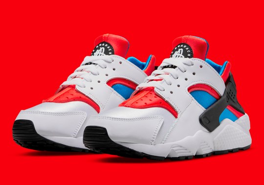 Nike Dresses Up The Air Huarache In Classic Spider-Man Colors