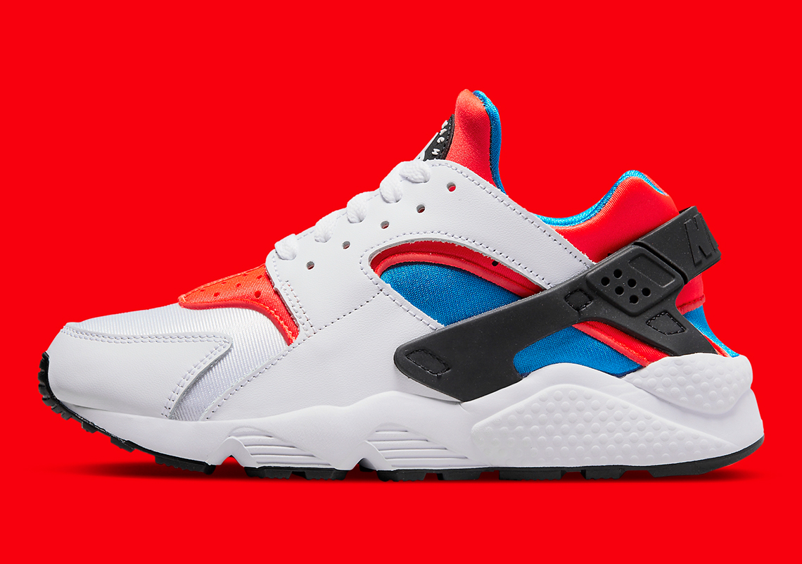 red and blue huaraches