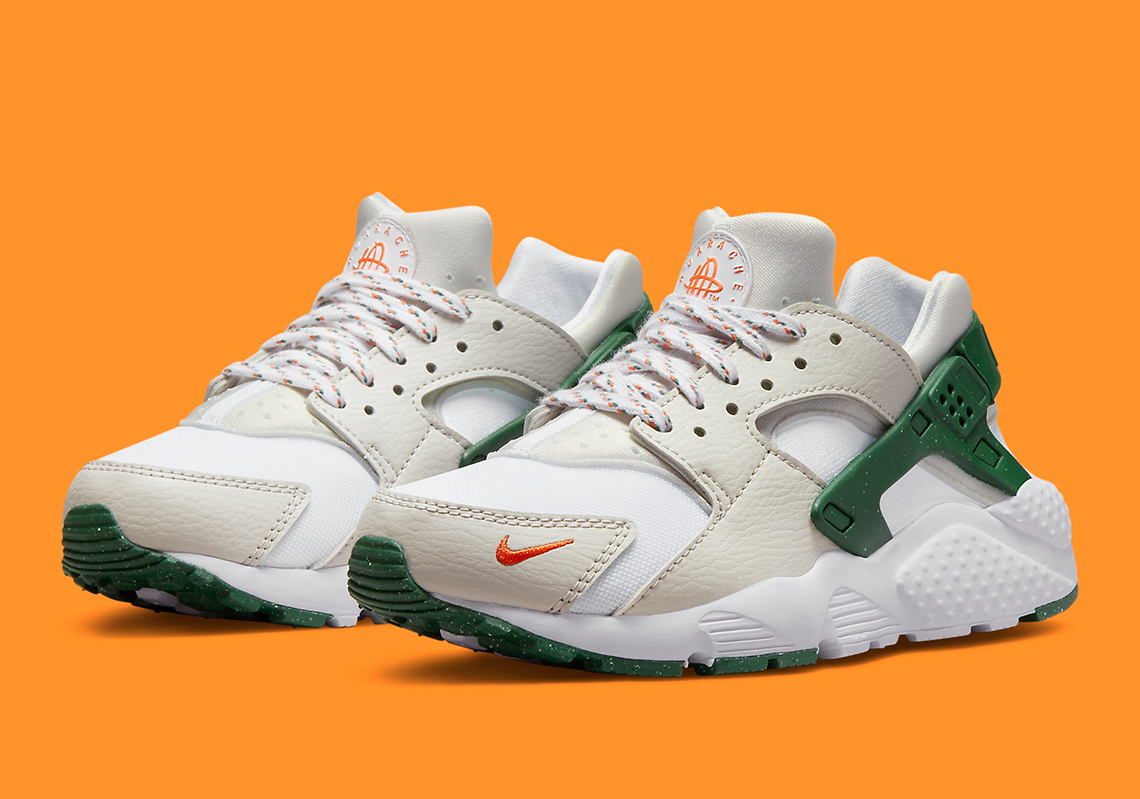 This Kids' Nike Air Huarache Shows Some Love To The Miami Hurricanes