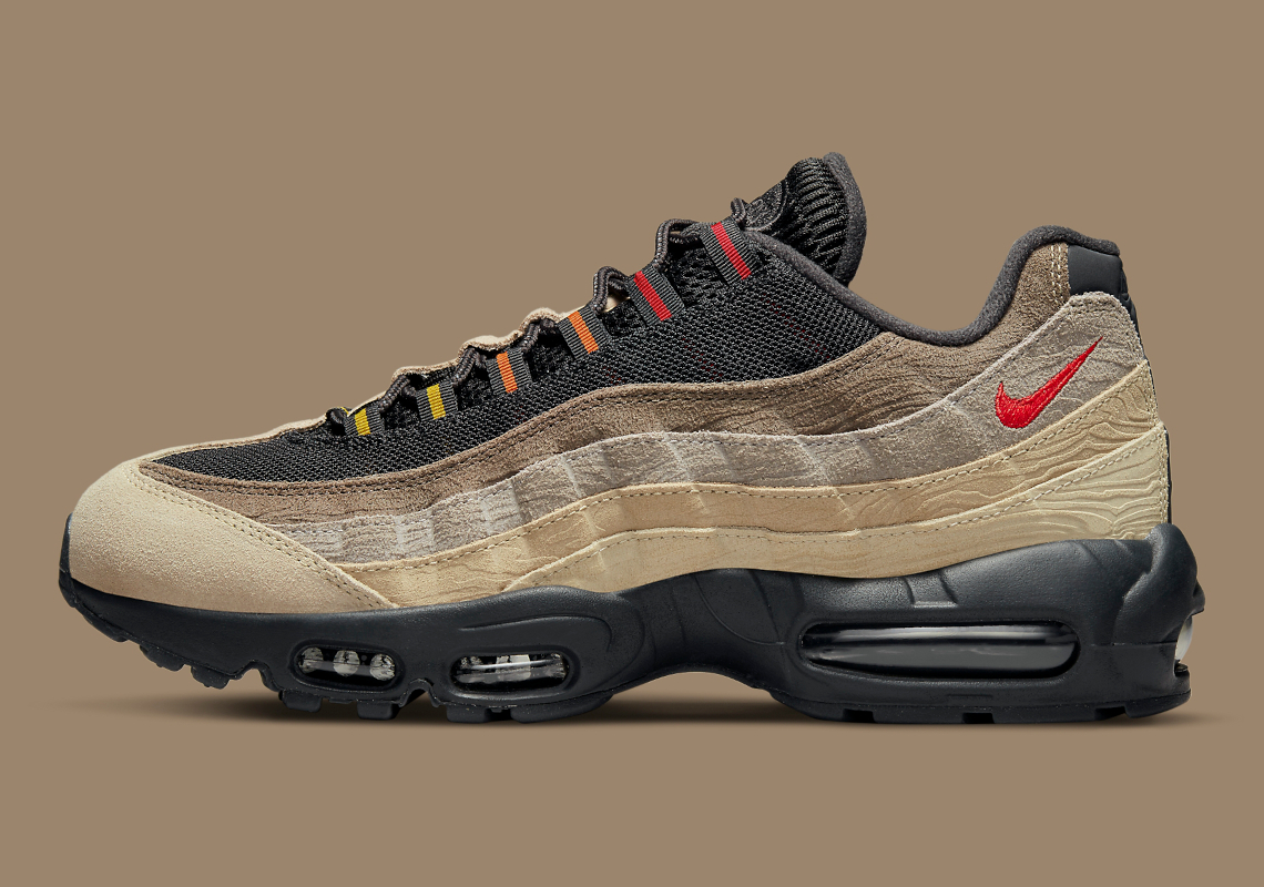 Topographic Textures Appear On This Nike Air Max 95