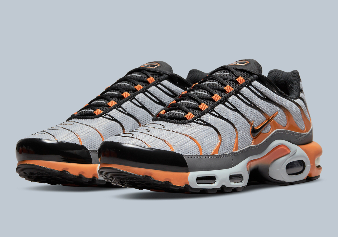 nike tuned 1 grey orange