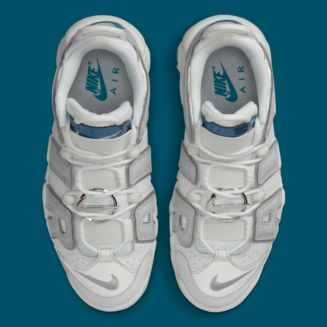 Nike uptempo teal on sale