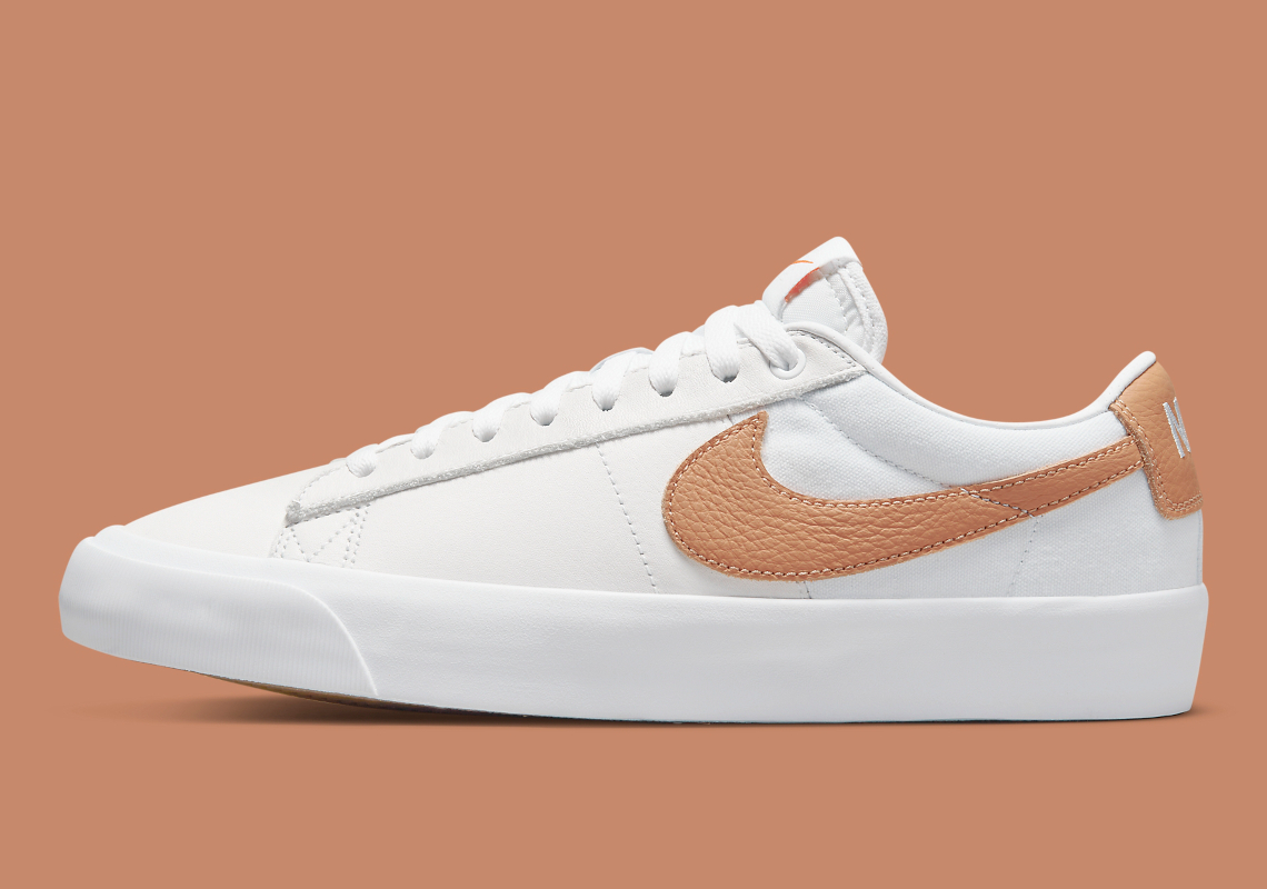 The Nike Blazer Low '77 Appears With "Light Cognac" Swooshes