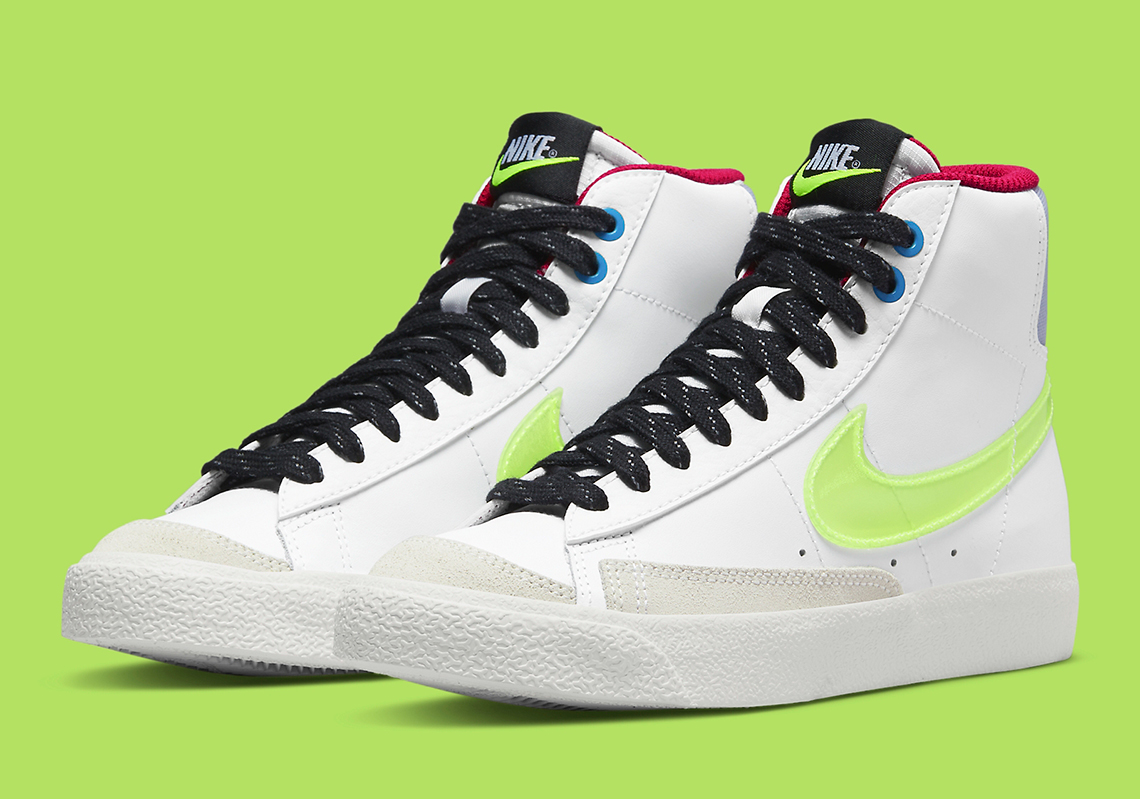 Neon Swooshes Brighten Up This Upcoming Nike Blazer Mid '77