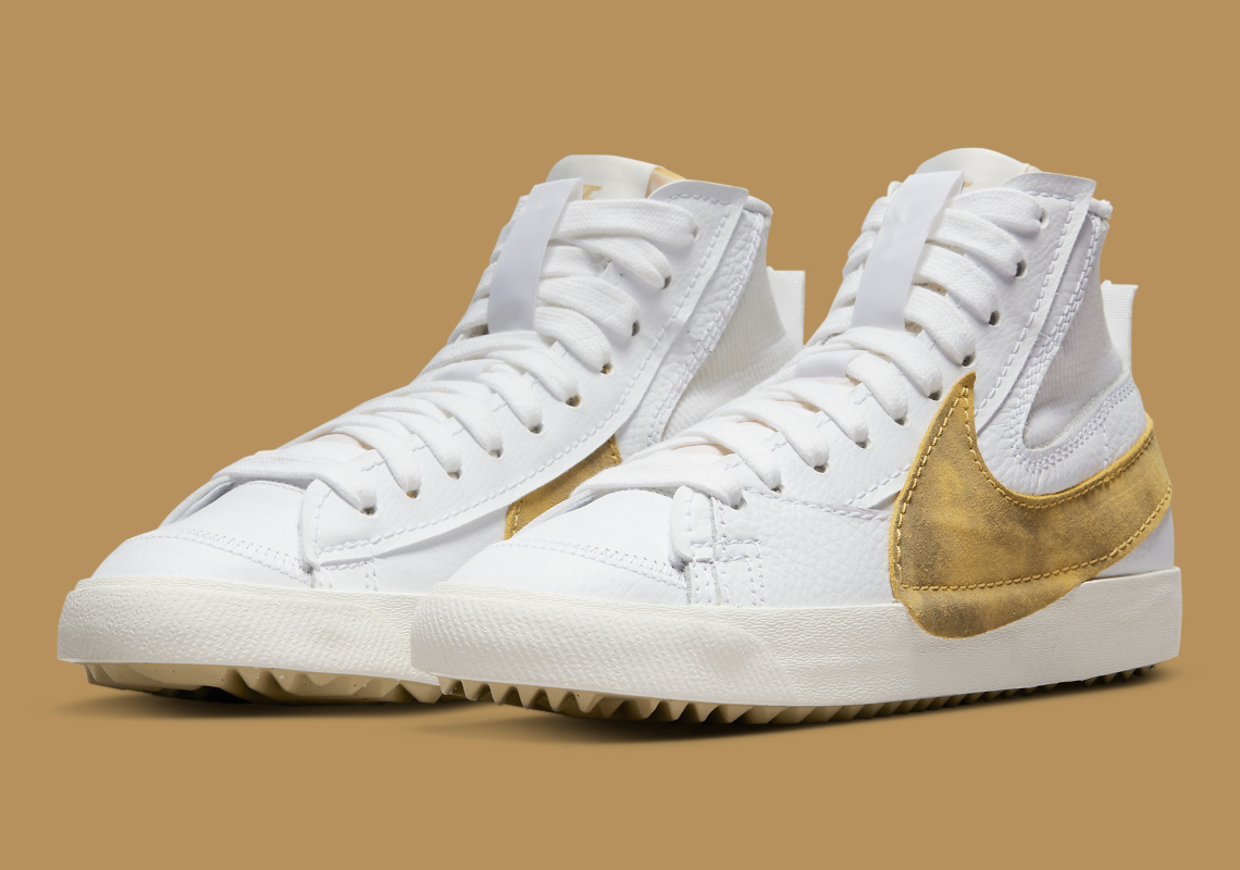 Nike blazer gold sale