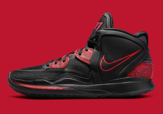 Snakeskin Accents Appear Atop The Nike Kyrie Infinity “Black/Red”