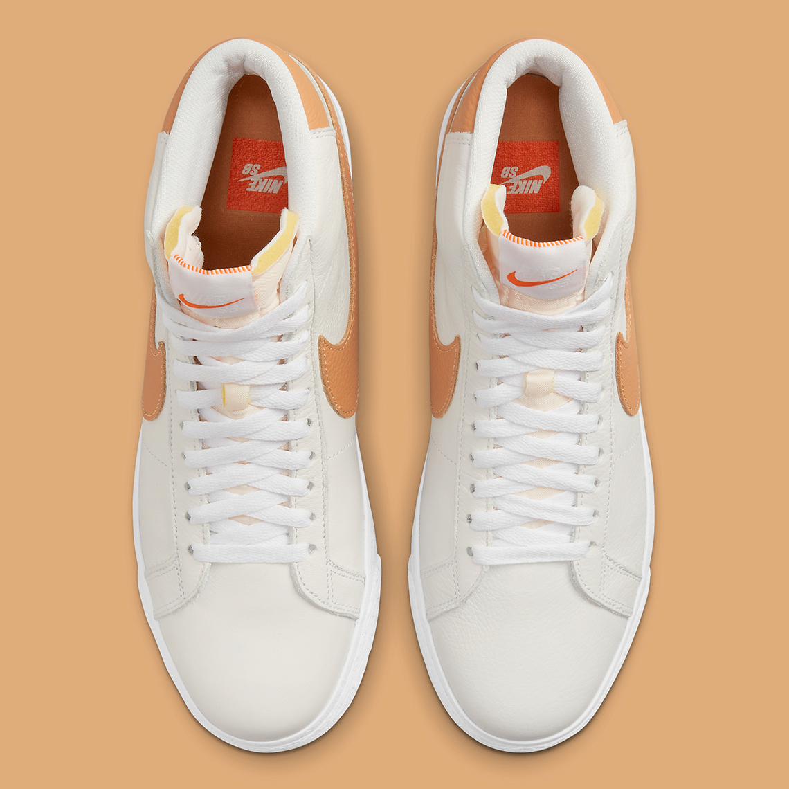 Nike Sb Blazer Mid Orange Label Dm0587 100 2
