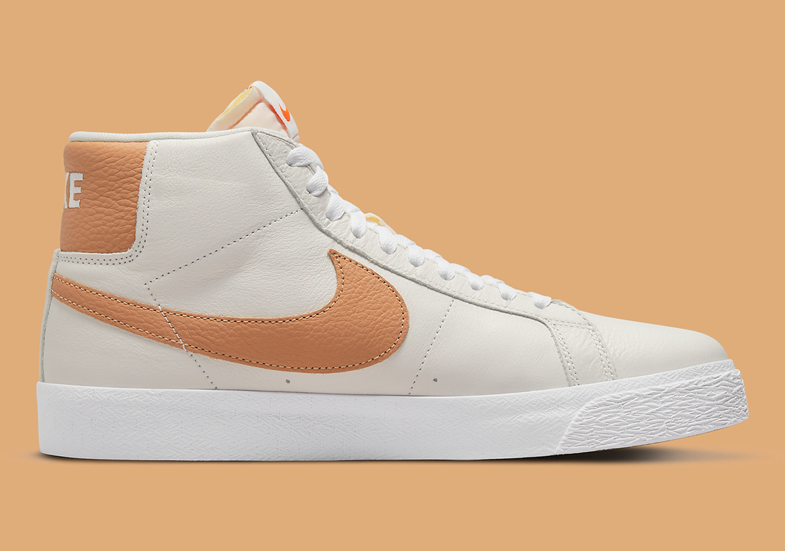 nike blazer orange label