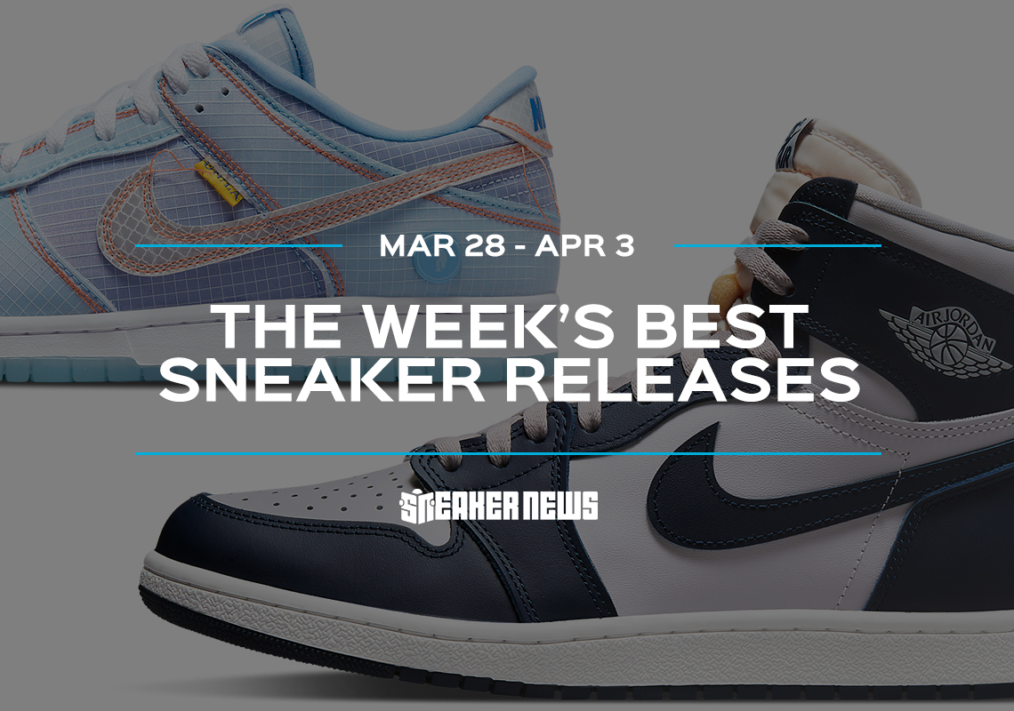 Releasing This Week: Union Dunks, sacai Blazer Lows, Georgetown AJ1s, And More