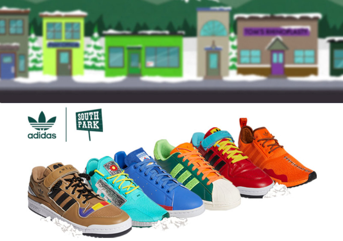 gangpad voor de helft flexibel South Park x adidas Release Date | SneakerNews.com