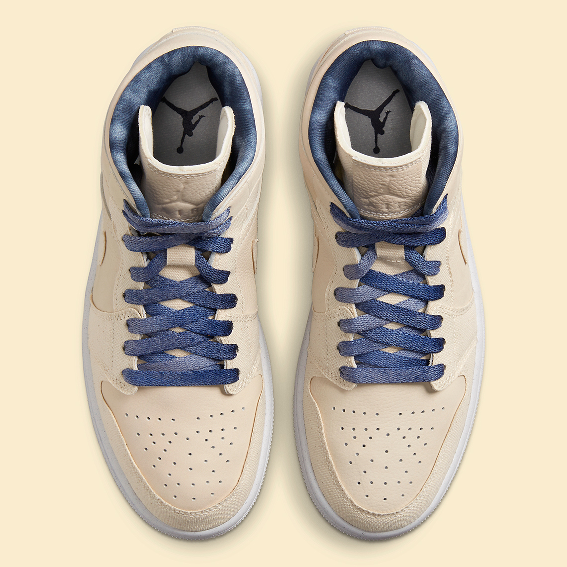 Air Jordan 1 Mid Womens Sanddrift Midnight Navy DM9126-104