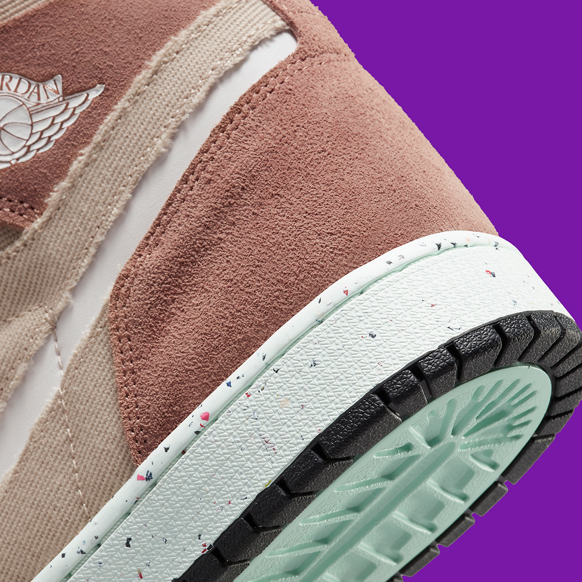 Air Jordan 1 Zoom Cmft Crater Tan Mint Purple Ct0978 201 5