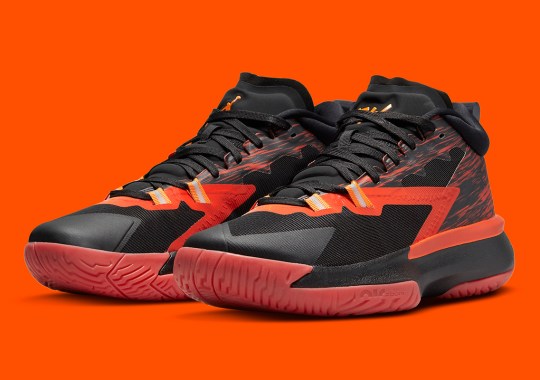 The Jordan Zion 1 SP Explodes In Alpha Orange And Chile Red