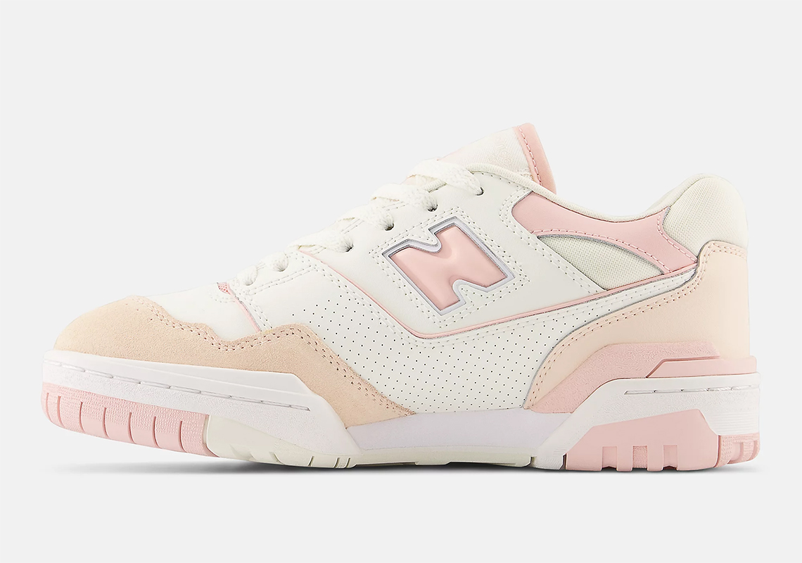 new balance pink white