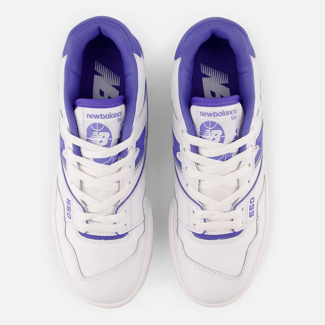 New Balance 550 White / Purple - Size 10