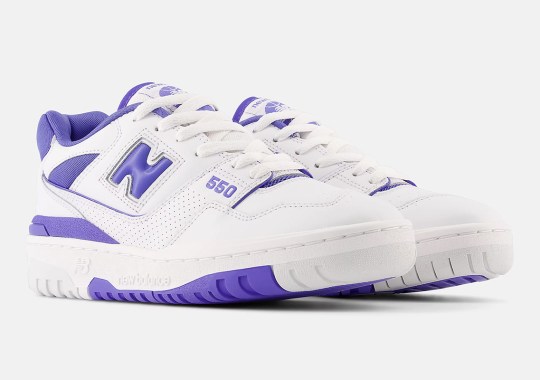 This Women’s Exclusive New Balance 550 Combines White And Purple