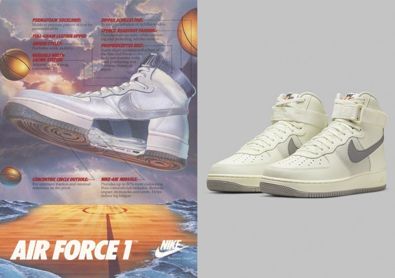 Nike Air Force 1 `07 High LV8 Vintage - Sail / Medium Grey / Light
