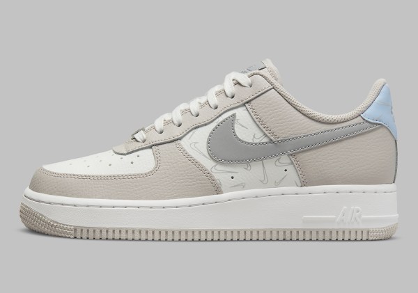 Nike Air Force 1 Low Grey Mini-Swoosh DR7857-101 | SneakerNews.com