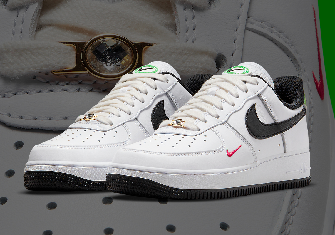Precious Stones And Snakeskins Accent The Nike Air Force 1 Low "Just Do It"