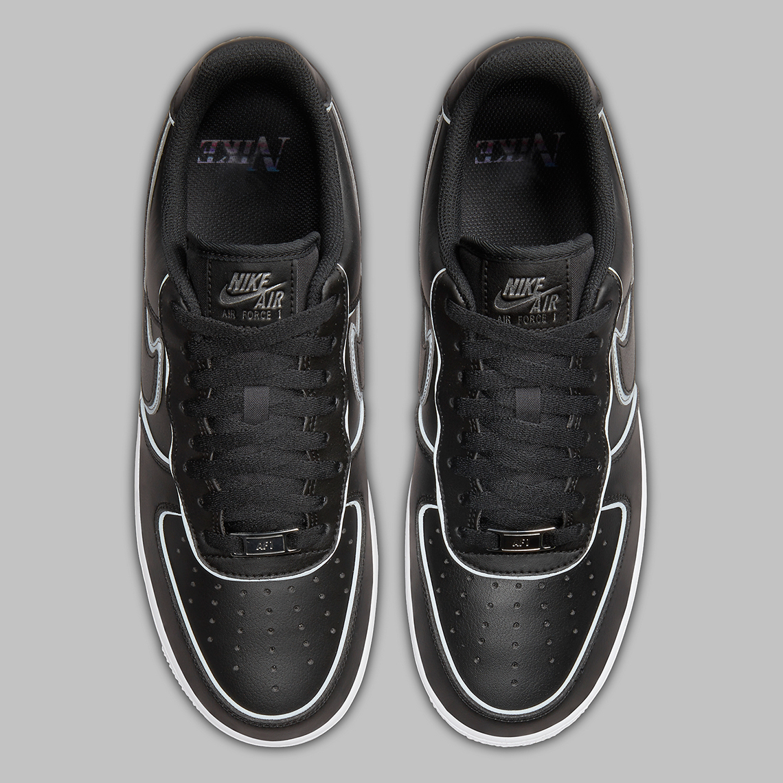 Nike Airforce 1 Black Swoosh – LUXZILLA