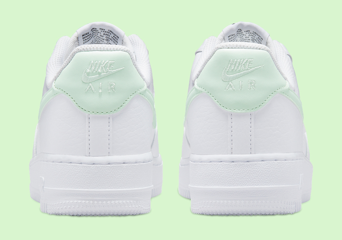 Bright Blue and Lime Green Swooshes On This Nike Air Force 1