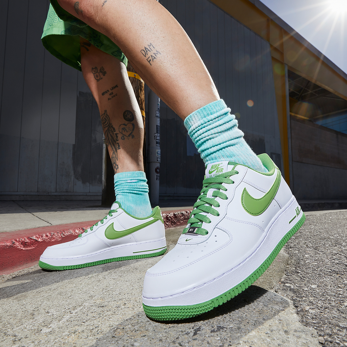 Nike Air Force 1 Low White Green Dh7561 105 2