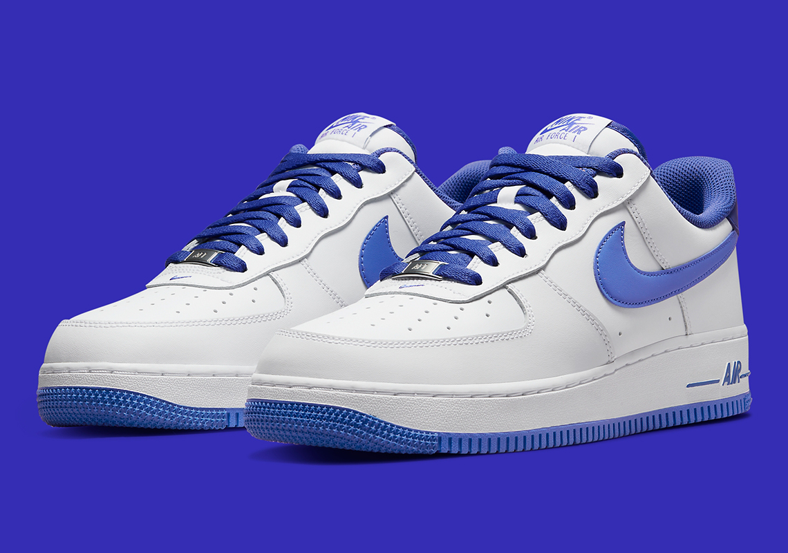 blue and white nike