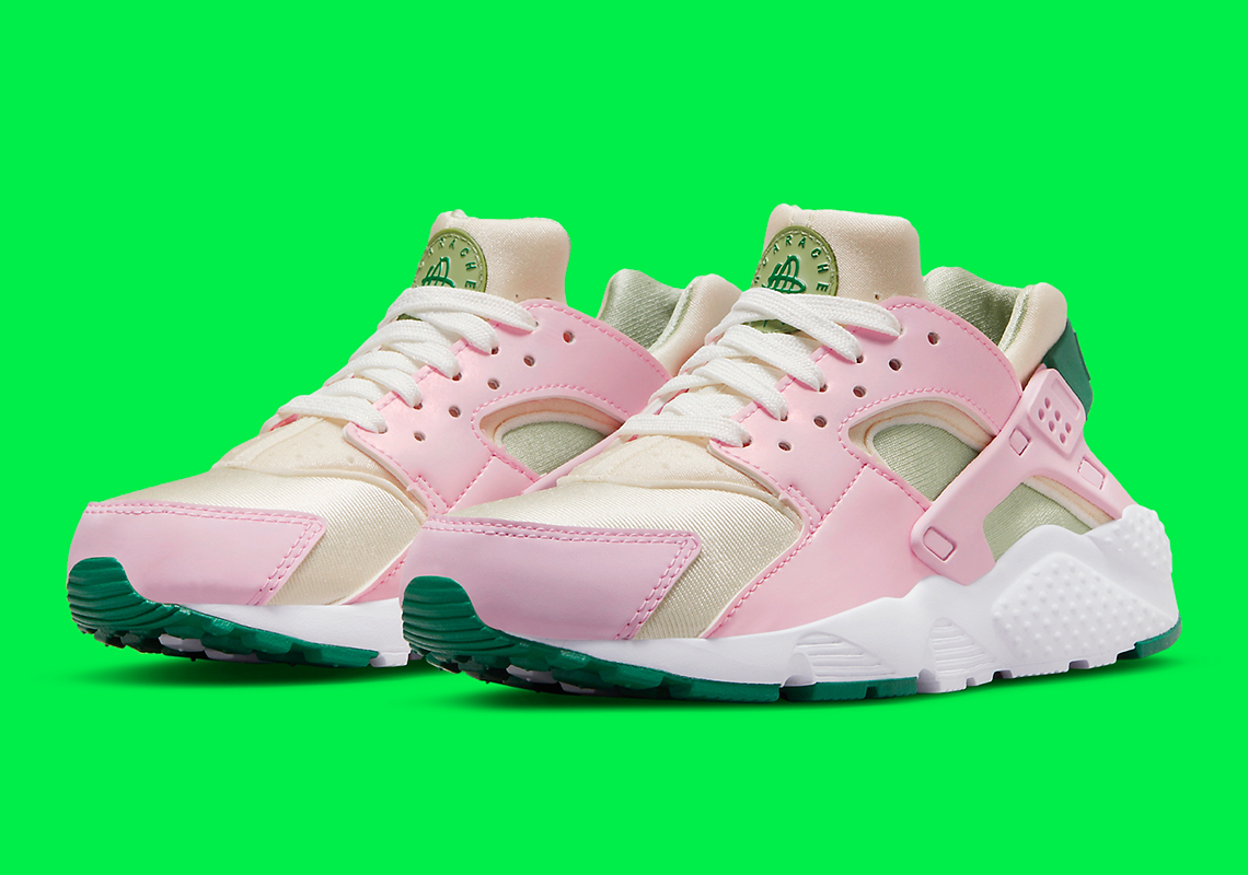 Nike huarache shoes womens Air Huarache GS Pink Green DQ0517 - 600 - nike air max