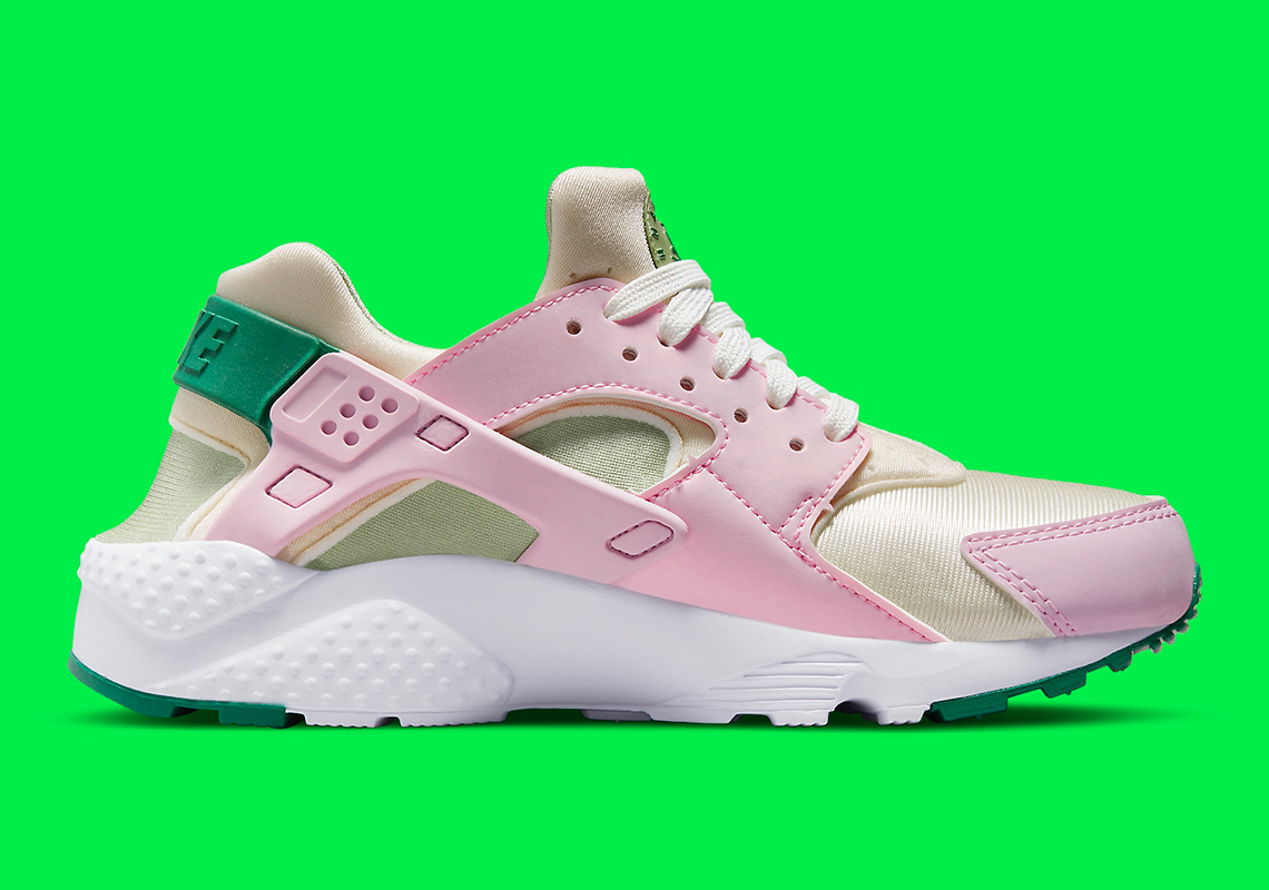 pink and green huaraches