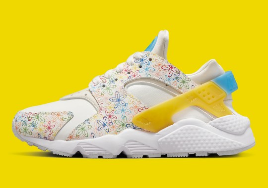 The Air Huarache Blooms In Nike’s Floral Swoosh Collection For Women