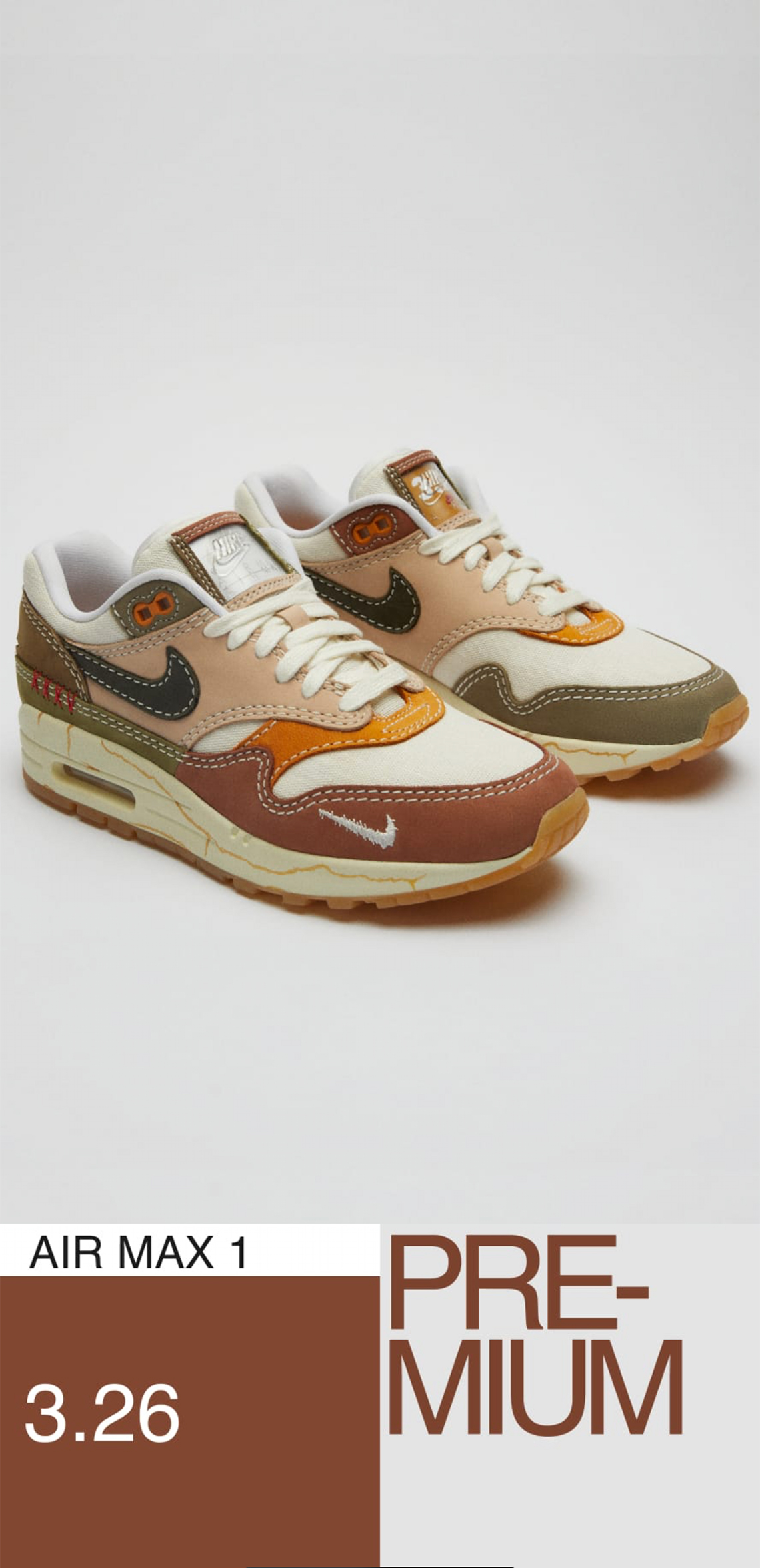 Nike Air Max 1 Premium Wabisabi Release Date 1