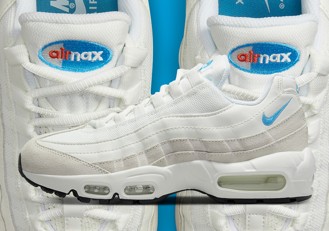 Nike air max on sale 95 white blue